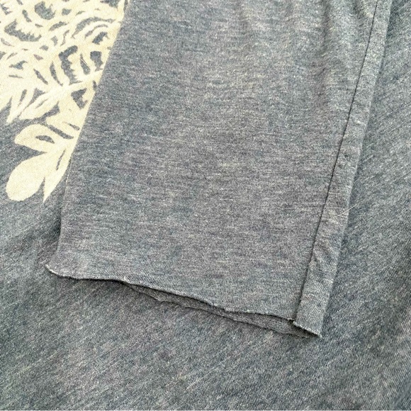 Weavers Girl Heather Blue With White Floral Print Tunic Top Mini Dress,Juniors M - Picture 5 of 11